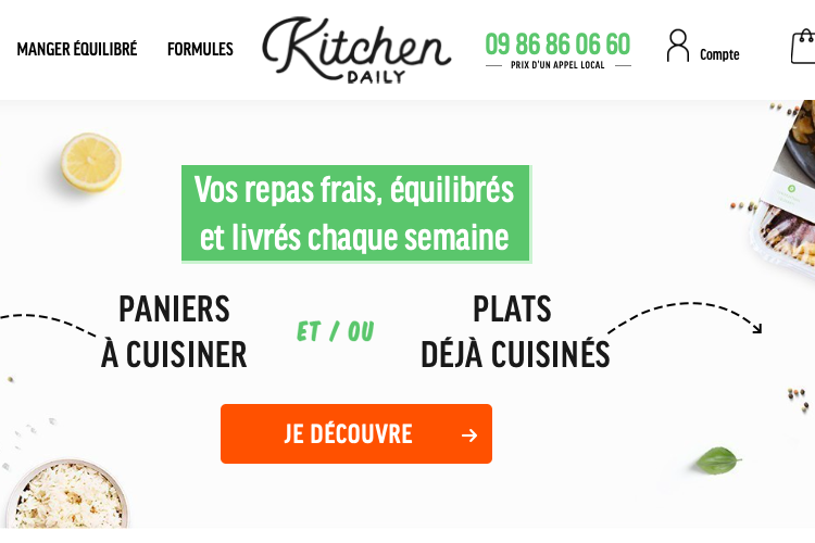 Conception plats cuisinés frais - Kitchendiet