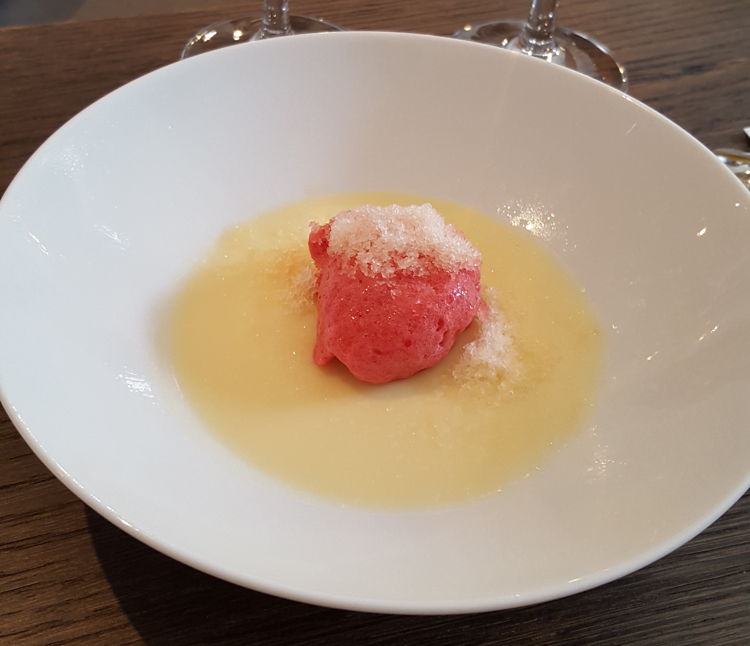 Glace Framboise - Pana Cotta au parmesan (Chef Paolo Amadori)